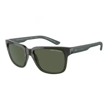 ARMANI EXCHANGE AX4026S83419A unisex rechthoekige zonnebril mat zwart 56/17/140 mm