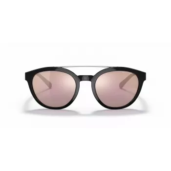 ARMANI EXCHANGE AX4118S81586X unisex rechthoekige zonnebril mat zwart donkergrijs spiegel zilver 54mm