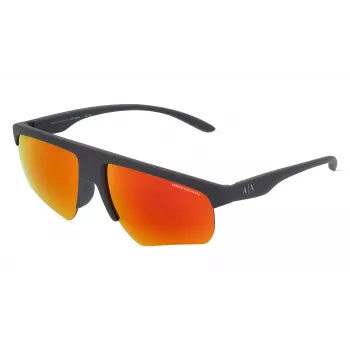 ARMANI EXCHANGE AX4123S82946Q heren rechthoek zonnebril mat zwart donkergrijs 62mm