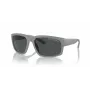 Armani Exchange AX4142SU81808 heren zonnebril mat zwart donkergrijs rechthoekig