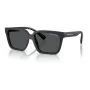 Armani Exchange AX4147S 610587 Heren Zonnebril - Mat zwart montuur, donkergrijze glazen, 56 mm