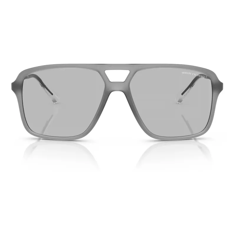 Armani Exchange AX4150SU83638 zonnebril heren square mat zwart grijs 59mm