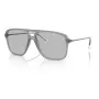 Armani Exchange AX4150SU83638 zonnebril heren square mat zwart grijs 59mm
