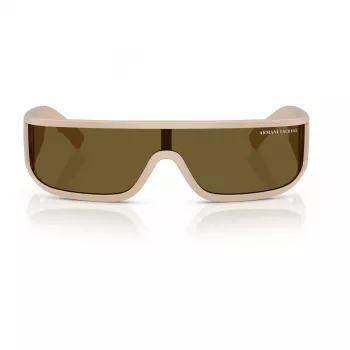 Armani Exchange AX4153SU83617 unisex zonnebril - zwart montuur, grijze glazen, shield/mask, 140 mm glasbreedte