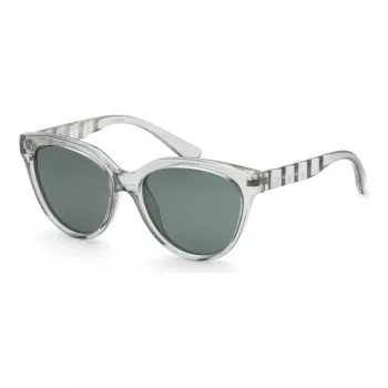 ARMANI EXCHANGE dames zonnebril AX4148SU83607 transparant grijs vierkant montuur grijze glazen 56 mm