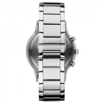 Armani herenchronograaf AR11164, 43 mm, RVS, zwarte wijzerplaat