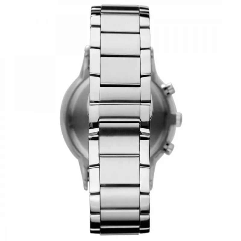 Armani herenchronograaf AR11164, 43 mm, RVS, zwarte wijzerplaat