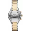 Armani herenhorloge AR11361 42mm RVS mesh zwarte wijzerplaat chronograaf