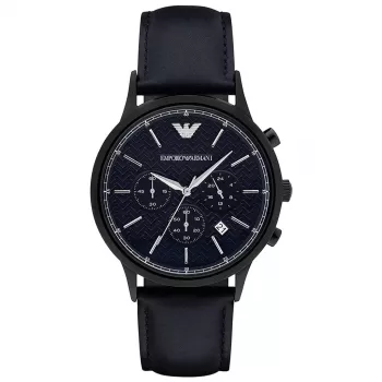 ARMANI heren chronograaf horloge AR2481 43mm RVS blauwe wijzerplaat