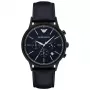 ARMANI heren chronograaf horloge AR2481 43mm RVS blauwe wijzerplaat