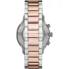 Armani herenhorloge Luigi quartz AR11209 43mm RVS zwarte wijzerplaat