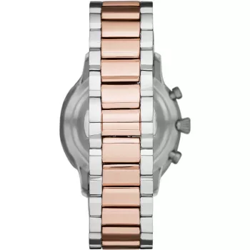 Armani herenhorloge Luigi quartz AR11209 43mm RVS zwarte wijzerplaat