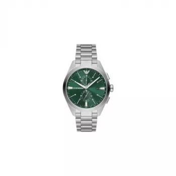 Armani herenhorloge Luigi quartz AR11480 40mm blauwe wijzerplaat RVS mesh