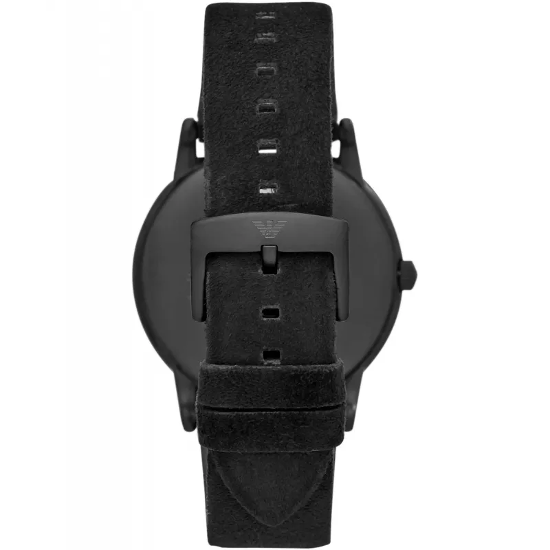 Armani herenhorloge AR11274 43mm blauwe wijzerplaat blauwe leren band
