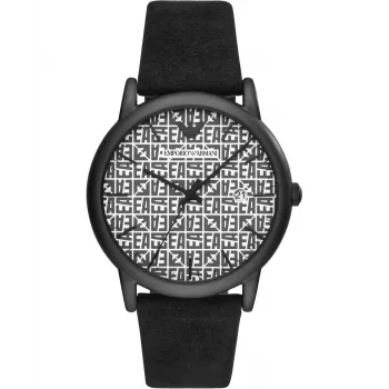 Armani herenhorloge AR11274 43mm blauwe wijzerplaat blauwe leren band
