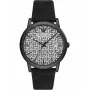 Armani herenhorloge AR11274 43mm blauwe wijzerplaat blauwe leren band