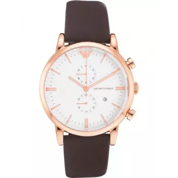 Armani Herenhorloge AR1936 43mm RVS Quartz chronograaf