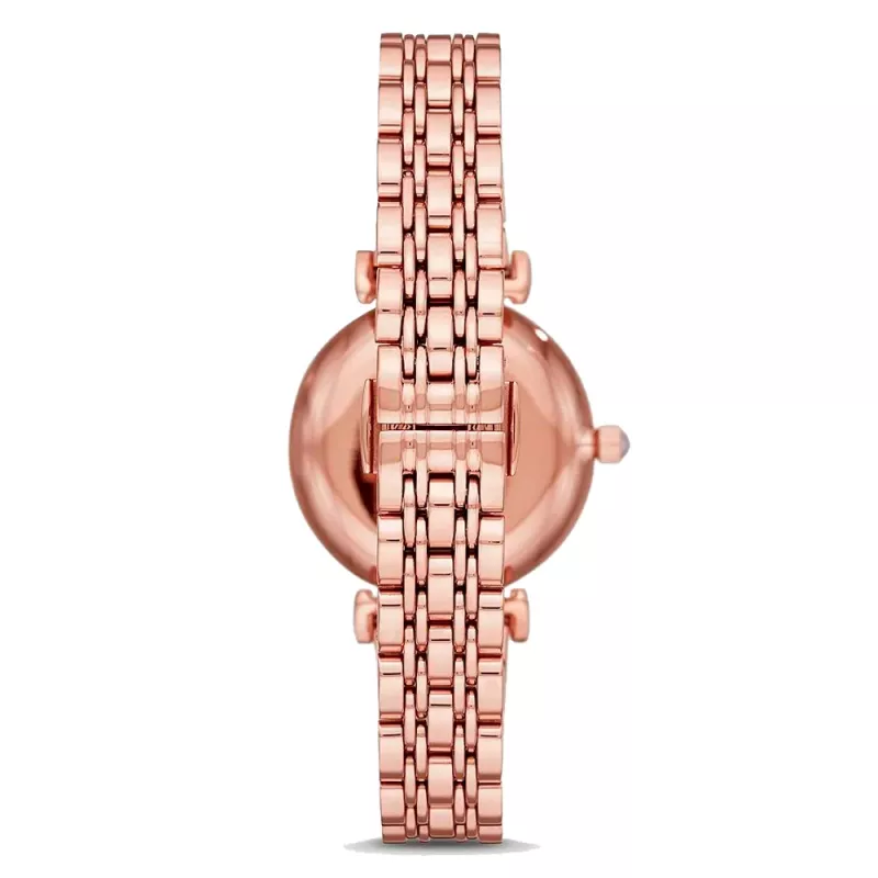 ARMANI dames AR11267 quartz analoog horloge 32mm roestvrij staal zilver
