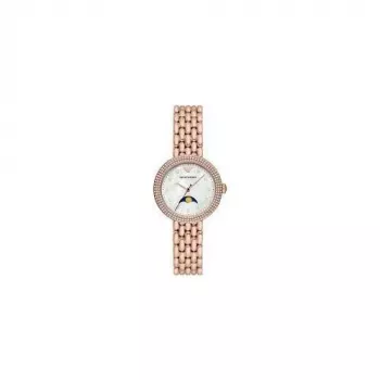 ARMANI dames AR11462 quartz analoog horloge 32 mm RVS zilver