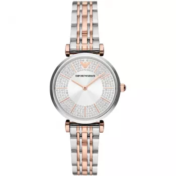 ARMANI Dameshorloge AR11537 32mm RVS Zilveren wijzerplaat