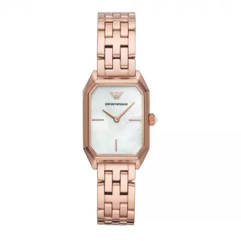 ARMANI dames Gianni T-Bar quartz analoog horloge AR11147