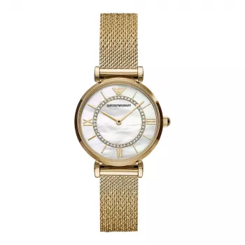 ARMANI dameshorloge AR11321 32 mm roestvrijstaal zilverkleurige wijzerplaat