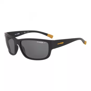 ARNETTE AN4256018162 heren rechthoekige gepolariseerde zonnebril - zwart montuur grijze glazen 62mm