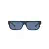 ARNETTE AN4278-120280 heren zonnebril, mat zwart frame, grijze glazen, 55 mm