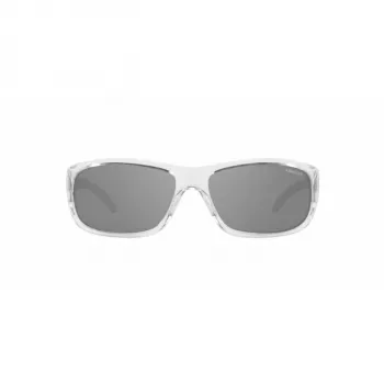 ARNETTE AN4290-27556G herenzonnebril, matzwart montuur, grijze spiegelglazen, 63 mm