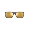ARNETTE AN4324-28775A unisex zonnebril, mat zwart montuur, grijze glazen, 61 mm