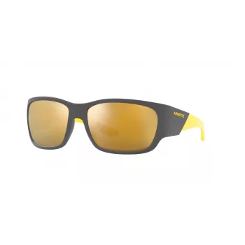 ARNETTE AN4324-28775A unisex zonnebril, mat zwart montuur, grijze glazen, 61 mm