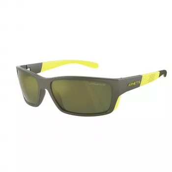 ARNETTE AN4336-28546R herenzonnebril, mat zwart, met donkergrijze polycarbonaatglazen