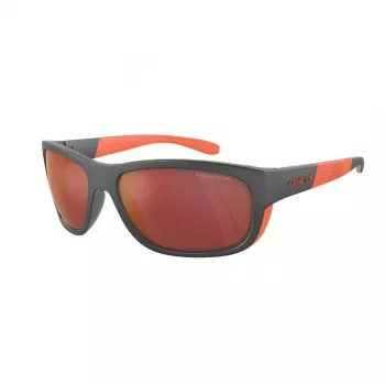 ARNETTE AN4337-28706Q heren rechthoekige zonnebril mat zwart grijs gespiegeld 63mm
