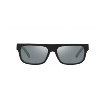 ARNETTE herenzonnebril AN4278-12006G - matzwart propionaat montuur, grijze gespiegelde polycarbonaatglazen, 55 mm glasbreedte
