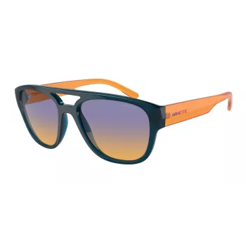 ARNETTE herenzonnebril AN4327-29012H rechthoekig mat zwart montuur grijze gepolariseerde glazen 56mm
