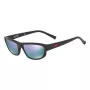 ARNETTE unisex zonnebril AN4260-014V56 mat zwart montuur grijs gespiegelde glazen 55 mm