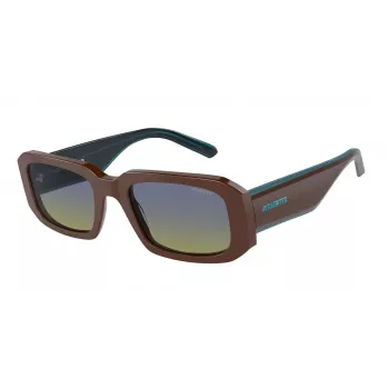 ARNETTE unisex zonnebril AN431812382W5 mat zwart dark grey mirror silver 53mm