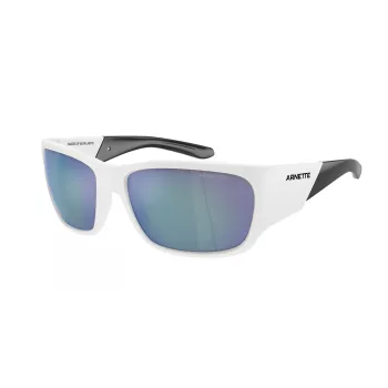 ARNETTE unisex zonnebril AN43242863Y76 - mat zwart montuur, donkergrijze gespiegelde zilveren glazen, 61 mm