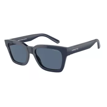 ARNETTE unisex zonnebril AN4334-122180 mat zwart montuur grijs gespiegelde zilveren glazen 53mm