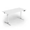 Arozzi Arena Nordico elektrisch zit-sta bureau met dubbele motor, wit