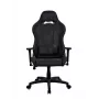 Arozzi Torretta soft fabric gaming-stoel – zuiver zwart, metalen frame, klasse 4 gasveer, 3D-armleuningen