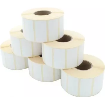 ARTDEV direct thermische etikettenrol 53 x 26mm, 200 etiketten, kern 19mm, D40mm