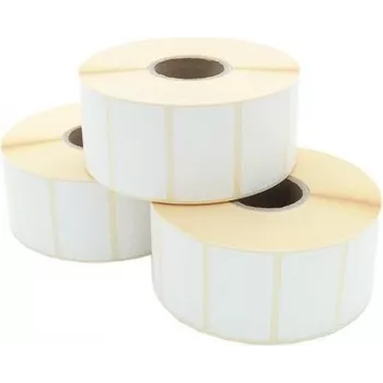 ARTDEV Thermotransfer-etiket rol 50 x 25mm, 94mm AD, 40mm kern, 1500 etiketten/rol, wit papier, permanent hechtend