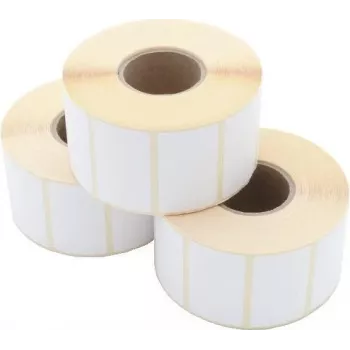 ARTDEV thermotransfer-etikettenrol 50 x 30mm, 100mm OD, 40mm kern, 1500 etiketten/rol, wit papier