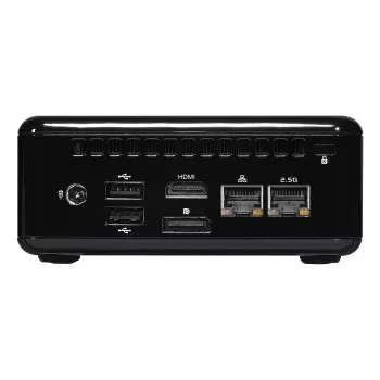 ASRock 4x4 BOX-4800U Barebone Mini PC, AMD Ryzen 7 4800U, 2x DDR4 SO-DIMM, 2x 2.5GbE, Wi-Fi 6, Zwart