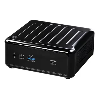 ASRock 4x4 BOX-4800U Barebone Mini PC, AMD Ryzen 7 4800U, 2x DDR4 SO-DIMM, 2x 2.5GbE, Wi-Fi 6, Zwart