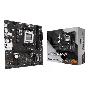 ASRock A620AM-P AMD A620 AM5 Micro ATX moederbord (DDR5, HDMI, DisplayPort, M.2)