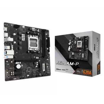 ASRock A620AM-P AMD A620 AM5 Micro ATX moederbord (DDR5, HDMI, DisplayPort, M.2)