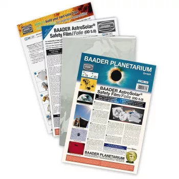 AstroSolar veiligheidsfolie OD 5.0, 20,5x29 cm zonfilterfolie
