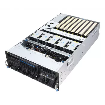 ASUS ESC8000A-E13X 4U rack serverplatform AMD EPYC 9005 8xNVMe 2xM.2 2x10GbE 8xQSFP IPMI R3200W